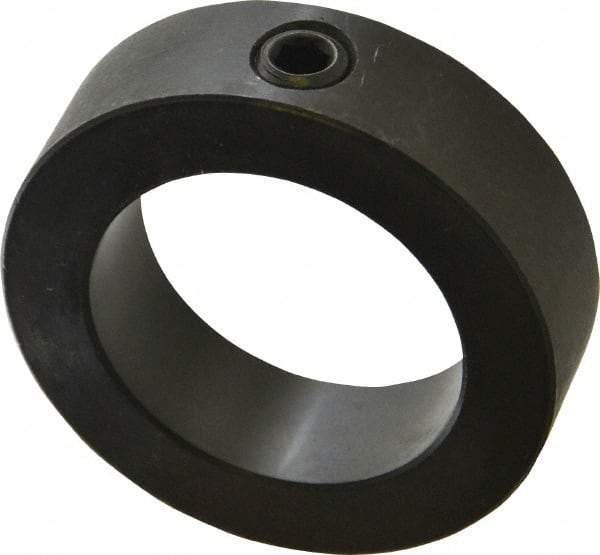 Climax Metal Products - 2" Bore, Steel, Set Screw Shaft Collar - 3" Outside Diam, 7/8" Wide - Americas Industrial Supply