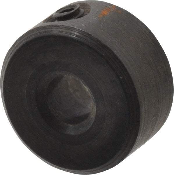 Climax Metal Products - 3mm Bore, Steel, Set Screw Shaft Collar - 3/8" Outside Diam - Americas Industrial Supply