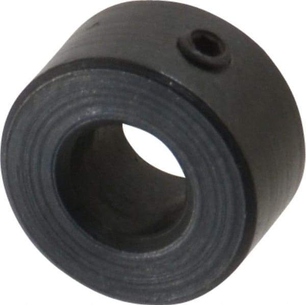 Climax Metal Products - 4mm Bore, Steel, Set Screw Shaft Collar - 3/8" Outside Diam - Americas Industrial Supply