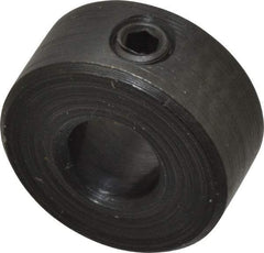 Climax Metal Products - 5mm Bore, Steel, Set Screw Shaft Collar - 1/2" Outside Diam - Americas Industrial Supply