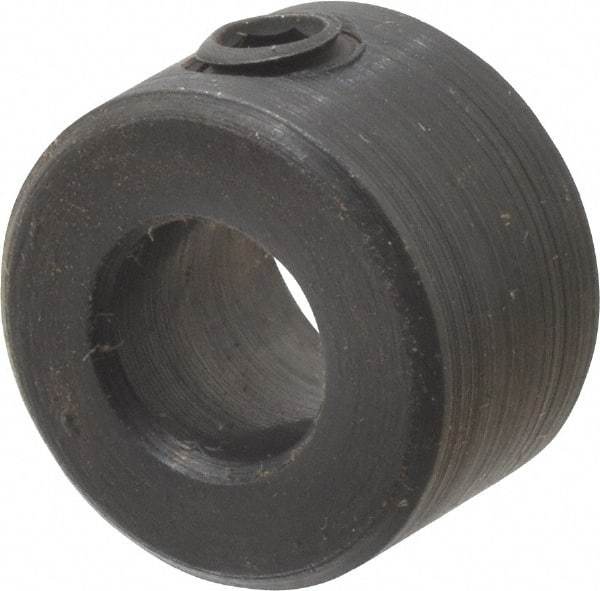 Climax Metal Products - 6mm Bore, Steel, Set Screw Shaft Collar - 1/2" Outside Diam - Americas Industrial Supply