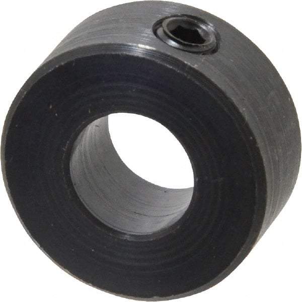 Climax Metal Products - 10mm Bore, Steel, Set Screw Shaft Collar - 7/8" Outside Diam - Americas Industrial Supply