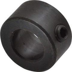 Climax Metal Products - 12mm Bore, Steel, Set Screw Shaft Collar - 7/8" Outside Diam - Americas Industrial Supply