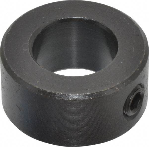 Climax Metal Products - 14mm Bore, Steel, Set Screw Shaft Collar - 1" Outside Diam - Americas Industrial Supply