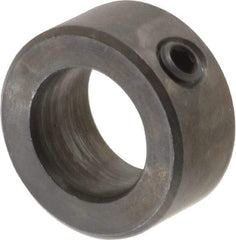 Climax Metal Products - 15mm Bore, Steel, Set Screw Shaft Collar - 1" Outside Diam - Americas Industrial Supply