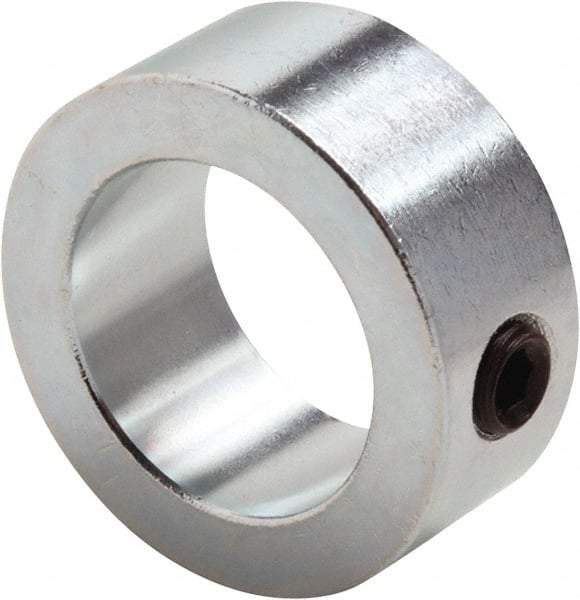 Climax Metal Products - 3/32" Bore, Steel, Set Screw Shaft Collar - 3/8" Outside Diam, 3/16" Wide - Americas Industrial Supply