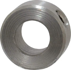 Climax Metal Products - 5/16" Bore, Stainless Steel, Set Screw Shaft Collar - 5/8" Outside Diam, 5/16" Wide - Americas Industrial Supply