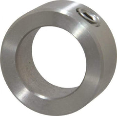 Climax Metal Products - 13/16" Bore, Stainless Steel, Set Screw Shaft Collar - 1-5/16" Outside Diam, 9/16" Wide - Americas Industrial Supply