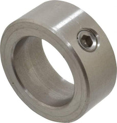 Climax Metal Products - 1" Bore, Stainless Steel, Set Screw Shaft Collar - 1-1/2" Outside Diam, 5/8" Wide - Americas Industrial Supply