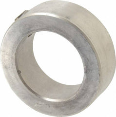 Climax Metal Products - 1-1/8" Bore, Stainless Steel, Set Screw Shaft Collar - 1-3/4" Outside Diam, 5/8" Wide - Americas Industrial Supply