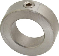 Climax Metal Products - 1-3/16" Bore, Stainless Steel, Set Screw Shaft Collar - 2" Outside Diam, 11/16" Wide - Americas Industrial Supply