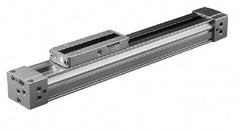 SMC PNEUMATICS - 4" Stroke x 3/8" Bore Double Acting Air Cylinder - 10-32 Port - Americas Industrial Supply