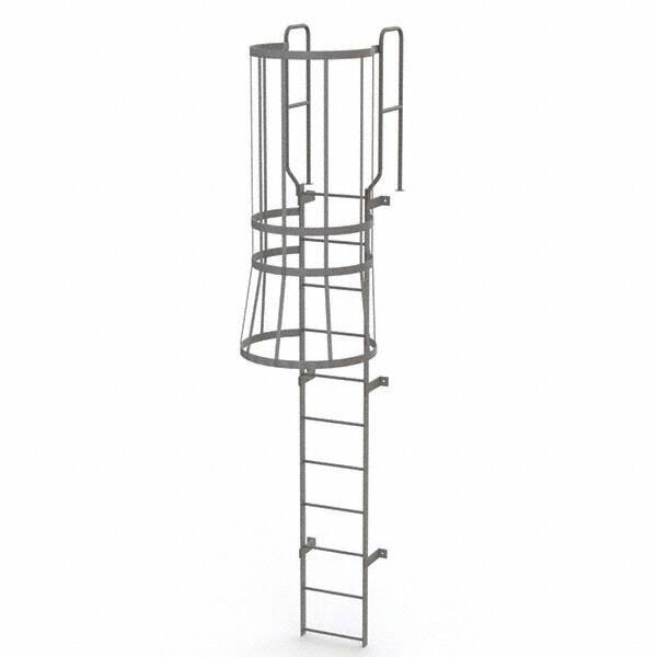 TRI-ARC - Rolling & Wall Mounted Ladders & Platforms Type: Fixed Ladder Style: Safety Cage - Americas Industrial Supply