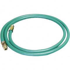 Dynabrade - 8mm ID x 12.7" OD 5' Long Hose - Male/Male Ends, 90 Working psi, Green - Americas Industrial Supply
