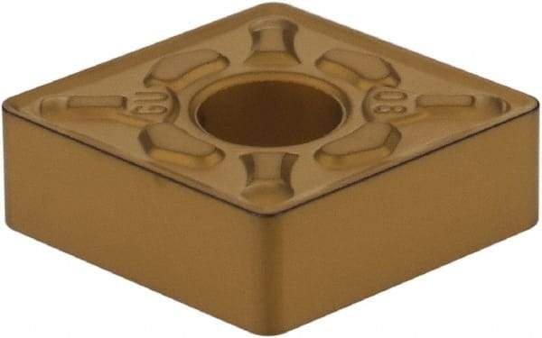 Sumitomo - CNMG432 EGU Grade AC810P Carbide Turning Insert - Al2O3 Finish, 80° Diamond, 1/2" Inscr Circle, 3/16" Thick, 1/32" Corner Radius - Americas Industrial Supply