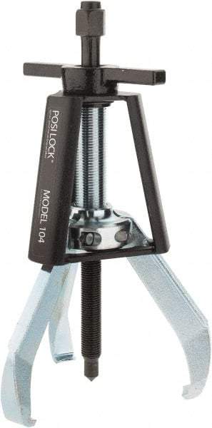 Posi Lock Puller - 5" Spread, 5 Ton Capacity, Puller - 4" Reach, 10" Long, For Bearings, Gears & Pulleys - Americas Industrial Supply