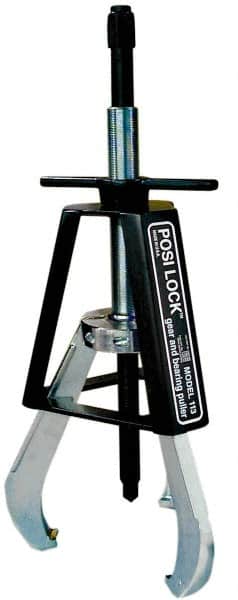 Posi Lock Puller - 18" Spread, 30 Ton Capacity, Puller - 12" Reach, 27" Long, For Bearings, Gears & Pulleys - Americas Industrial Supply