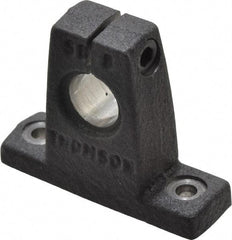 Thomson Industries - 1/2" Diam, Malleable Iron Alloy Shaft Support - Plain Shafting - Americas Industrial Supply