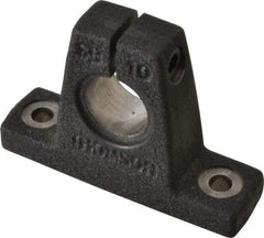 Thomson Industries - 5/8" Diam, Malleable Iron Alloy Shaft Support - Plain Shafting - Americas Industrial Supply