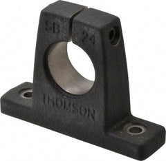 Thomson Industries - 1-1/2" Diam, Malleable Iron Alloy Shaft Support - Plain Shafting - Americas Industrial Supply
