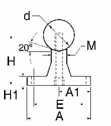 Thomson Industries - 20mm Shaft Diam, 56mm Base Width, Steel Shaft, Aluminum Rail, Round Shaft Assemblies - 48" Long, 11mm Neck Width - Americas Industrial Supply