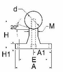 Thomson Industries - 20mm Shaft Diam, 56mm Base Width, Steel Shaft, Aluminum Rail, Round Shaft Assemblies - 48" Long, 11mm Neck Width - Americas Industrial Supply