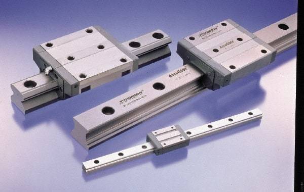 Thomson Industries - 220mm OAL x 16mm Overall Width x 16mm Overall Height Roller Rail System - 60mm Between Holes - Americas Industrial Supply