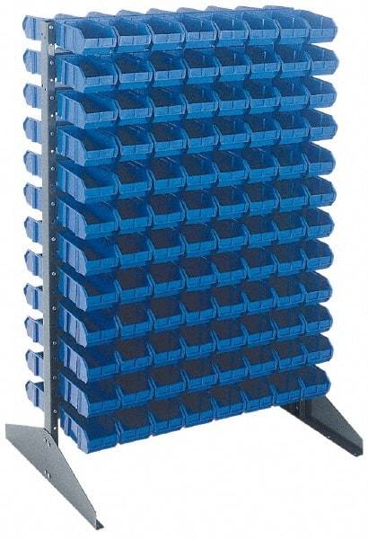 Quantum Storage - 500 Lb Capacity, 24" Deep x 36" Wide x 53" High, Steel Pick Rack - 2 Sides, 92 Ivory Polyethylene/Polypropylene Bins - Americas Industrial Supply