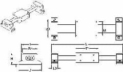 Thomson Industries - Manually Driven Linear Motion System - 24" Long x 1-3/4" Wide - Americas Industrial Supply