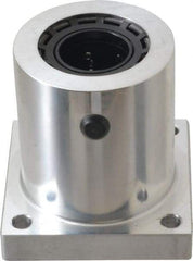 Thomson Industries - 2.13" Inside Diam, 1050/2100 Lbs. Dynamic Capacity, Single Flanged Pillow Block Linear Bearing - 2-3/4" Overall Width - Americas Industrial Supply