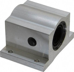 Thomson Industries - 3/4" Inside Diam, 1130/2260 Lbs. Dynamic Capacity, Closed Single Pillow Block Linear Bearing - 1-3/4" Overall Height x 2-3/4" Overall Width - Americas Industrial Supply