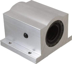 Thomson Industries - 1-1/4" Inside Diam, 2350/4700 Lbs. Dynamic Capacity, Closed Single Pillow Block Linear Bearing - 2.81" Overall Height x 4" Overall Width - Americas Industrial Supply