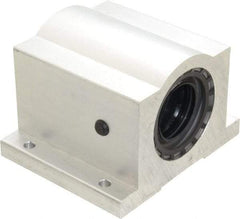 Thomson Industries - 1-1/2" Inside Diam, 3880/7760 Lbs. Dynamic Capacity, Closed Single Pillow Block Linear Bearing - 3-1/4" Overall Height x 4-3/4" Overall Width - Americas Industrial Supply