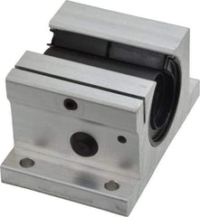 Thomson Industries - 3/4" Inside Diam, 1130/2260 Lbs. Dynamic Capacity, Open Single Pillow Block Linear Bearing - 1.56" Overall Height x 2-3/4" Overall Width - Americas Industrial Supply