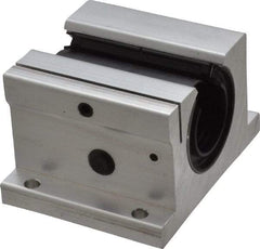 Thomson Industries - 1" Inside Diam, 1900/3800 Lbs. Dynamic Capacity, Open Single Pillow Block Linear Bearing - 2" Overall Height x 3-1/4" Overall Width - Americas Industrial Supply