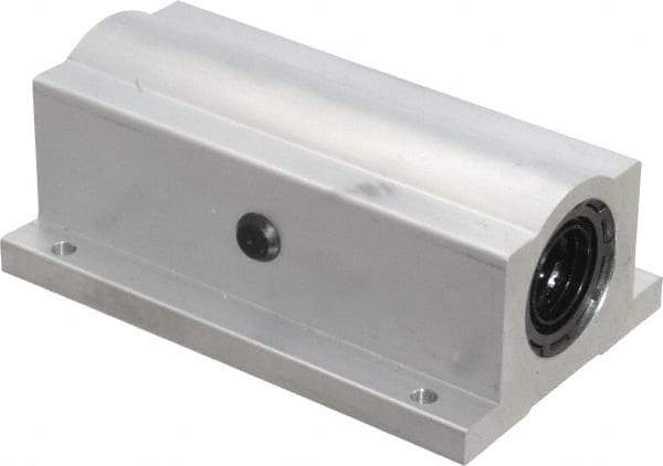 Thomson Industries - 3/4" Inside Diam, 1130/2260 Lbs. Dynamic Capacity, Closed Twin Pillow Block Linear Bearing - 1-3/4" Overall Height x 2-3/4" Overall Width - Americas Industrial Supply