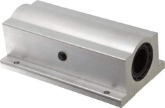 Thomson Industries - 1" Inside Diam, 1900/3800 Lbs. Dynamic Capacity, Closed Twin Pillow Block Linear Bearing - 2.19" Overall Height x 3-1/4" Overall Width - Americas Industrial Supply