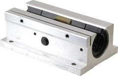 Thomson Industries - 3/4" Inside Diam, 1130/2260 Lbs. Dynamic Capacity, Open Twin Pillow Block Linear Bearing - 1.56" Overall Height x 2-3/4" Overall Width - Americas Industrial Supply