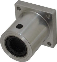 Thomson Industries - 2.13" Inside Diam, 1050/2100 Lbs. Dynamic Capacity, Single Flanged Pillow Block Linear Bearing - 2-3/4" Overall Width - Americas Industrial Supply