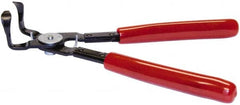 Mag-Mate - 9" Long, 90° Jaw, Push Pin Bent Nose Plier - Vinyl Coated Handle - Americas Industrial Supply