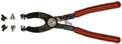 Mag-Mate - 10-1/2" OAL, Hose Clamp Pliers - 45° Jaw, Vinyl Coated Handles - Americas Industrial Supply