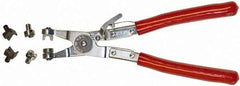 Mag-Mate - 9" OAL, Hose Clamp Pliers - Straight Jaw, Vinyl Coated Handles - Americas Industrial Supply