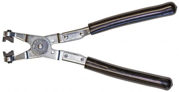 Mag-Mate - 9" OAL, Click Style Hose Clamp Pliers - Straight Jaw, Vinyl Coated Handles - Americas Industrial Supply