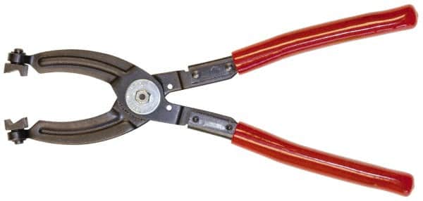 Mag-Mate - 10-1/2" OAL, Click Style Hose Clamp Pliers - Straight Jaw, Vinyl Coated Handles - Americas Industrial Supply