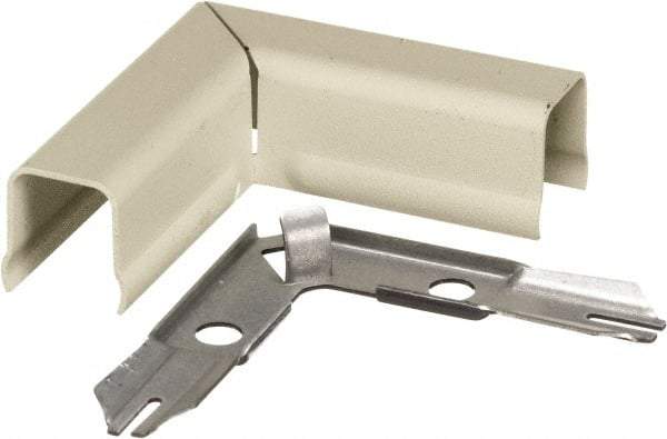 Hubbell Wiring Device-Kellems - 2.68 Inch Long x 0.9 Inch Wide x 2.68 Inch High, Raceway Elbow End - 90°, Ivory, For Use with HBL500 Series Raceways and HBL750 Series Raceways - Americas Industrial Supply