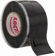 Loctite - 1" x 10', Black Silicone Electrical Tape - 0.5 mil Thick, 400 V/mil Dielectric Strength - Americas Industrial Supply