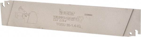 Iscar - 1.378" Blade Height, 0.041" Blade Width, 7.087" OAL, Neutral Cut, Single End Indexable Cut-Off Blade - TGSU Blade, Tang-GripIQ Series - Americas Industrial Supply