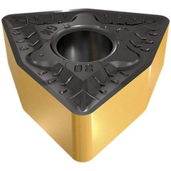 Iscar - WNMG3-3 GN Grade IC8250 Carbide Turning Insert - TiCN/Al2O3/TiN Finish, 80° Trigon, 3/8" Inscr Circle, 5/32" Thick, 3/64" Corner Radius - Americas Industrial Supply