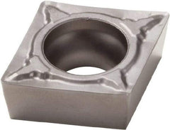 Seco - CCMT32.51 F1 Grade TP1020 Cermet Turning Insert - Uncoated, 80° Diamond, 3/8" Inscr Circle, 5/32" Thick, 1/64" Corner Radius - Americas Industrial Supply