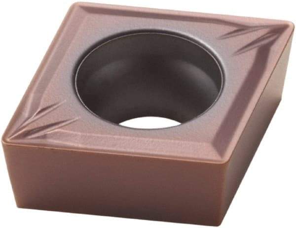 Seco - CCMT21.50.5 MF2 Grade TP1030 Cermet Turning Insert - Uncoated, 80° Diamond, 1/4" Inscr Circle, 3/32" Thick, 0.0078" Corner Radius - Americas Industrial Supply